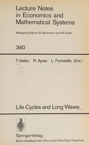 Cover for Life cycles and long waves