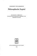 Cover for Philosophische Kapitel