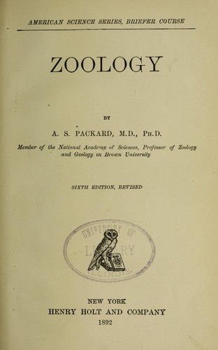 Cover for Zoology