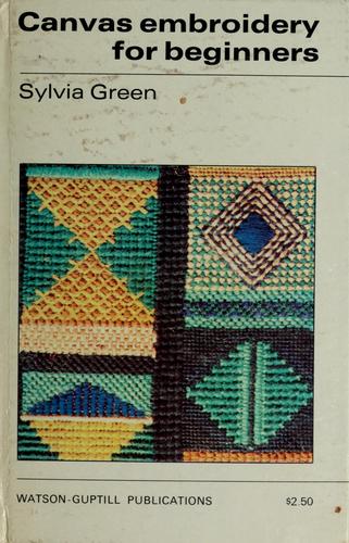 Cover for Canvas embroidery for beginners.