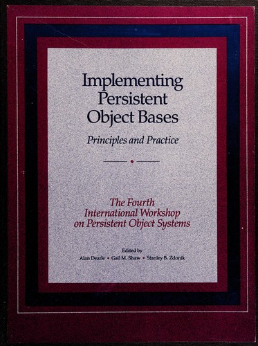 Cover for Implementing persistent object bases
