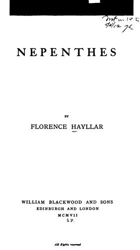 Cover for Nepenthes