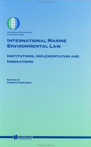Cover for International marine environmental law