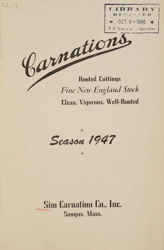 Cover for Carnations