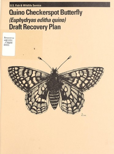 Cover for Quino checkerspot butterfly (Euphydryas editha quino)