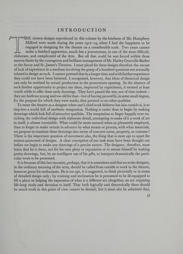 Cover for Sixteen designs for the theatre.