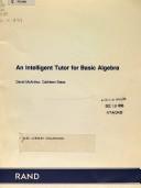 Cover for An intelligent tutor for basic algebra ([Rand report])