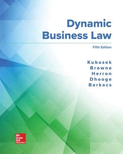 Cover for Dynamic Business Law