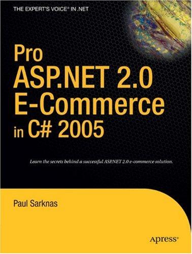 Cover for Pro ASP.NET 2.0 E-Commerce in C# 2005 (Expert's Voice in .Net)