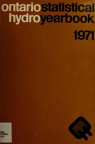 Cover for ONTARIO HYDRO STATISTICAL YEARBOOK