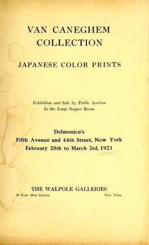 Cover for Rare and valuable Japanese color prints
