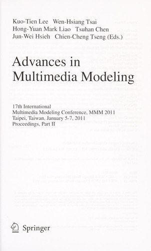Cover for Advances in Multimedia Modeling