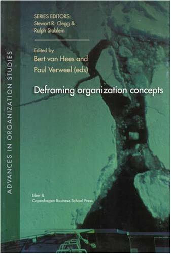 Cover for Deframing organization concepts (Advances in Organization Studies)