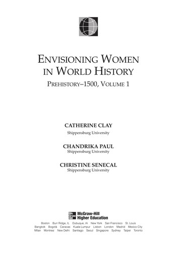 Cover for Envisioning women in world history