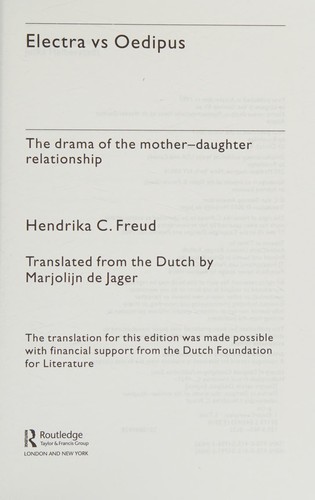 Cover for Electra vs Oedipus