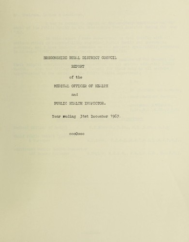 Cover for [Report 1967]