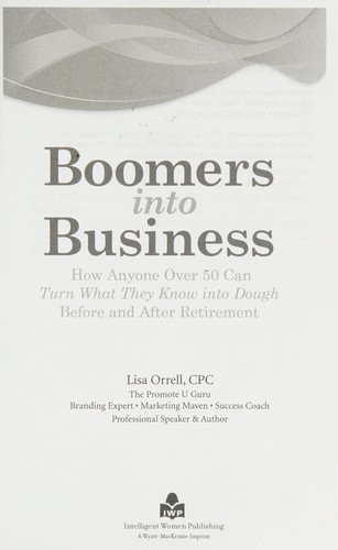 Cover for Boomers into business