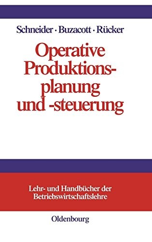 Cover for Operative Produktionsplanung Und -Steuerung (Lehr- Und Handbucher Der Betriebswirtschaftslehre) (German Edition)