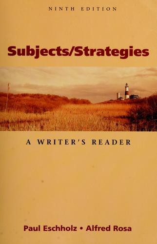 Cover for Subjects/strategies
