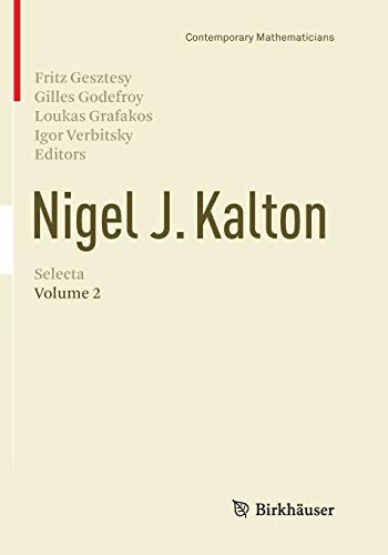 Cover for Nigel J. Kalton Selecta