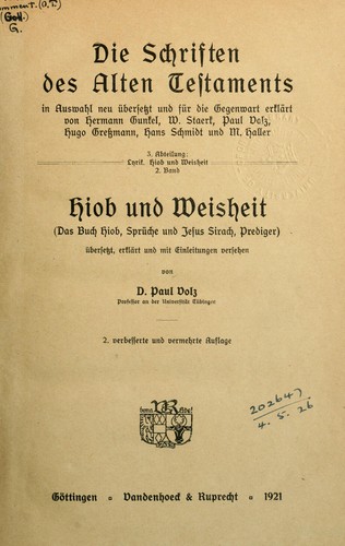 Cover for Die Urgeschichte und die Patriarchen