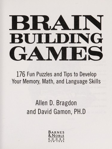 Cover for Brain building games