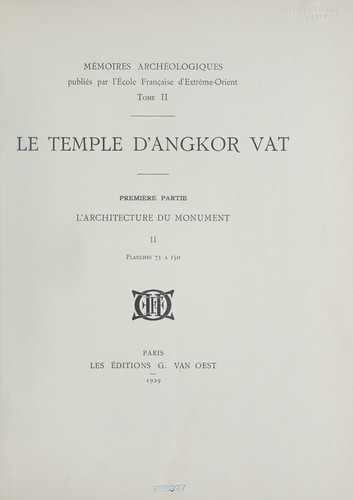 Cover for Le temple d'Angkor Vat