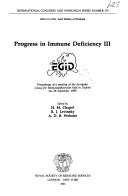 Cover for Progress in immune deficiency III
