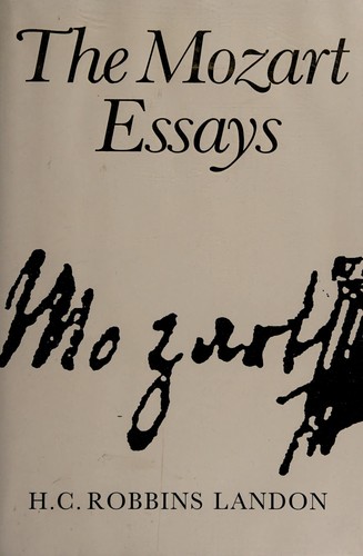 Cover for The Mozart essays