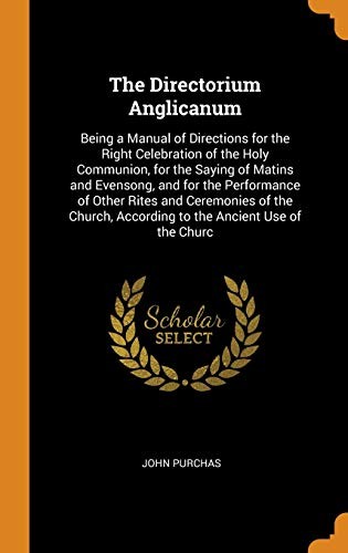 Cover for Directorium Anglicanum