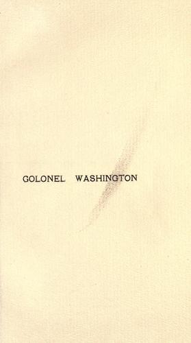 Cover for Colonel Washington
