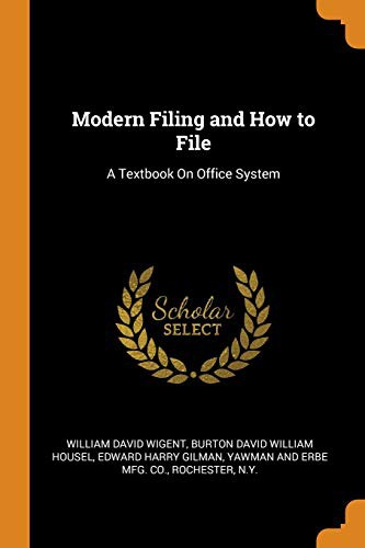 Cover for Modern Filing and How to File
