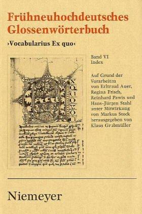 Cover for Vocabularius Ex quo