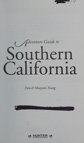 Cover for Adventure Guide to Southern California