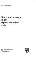 Cover for Utopie und Ideologie in der expressionistischen Lyrik