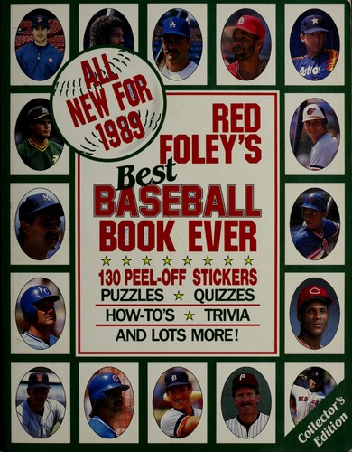 Cover for RED FOLEY'S BEST BASEBALL BOOK 1989 EDITION