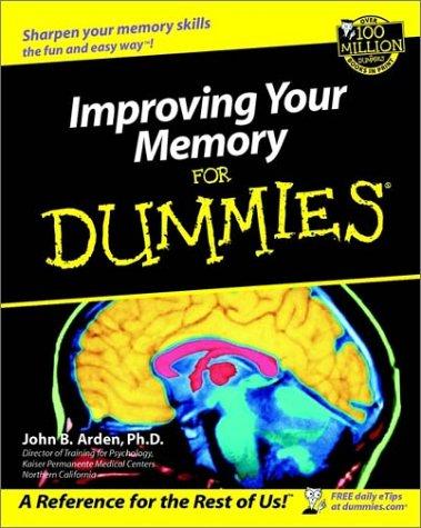 Cover for Improving your memory for dummies