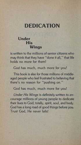 Cover for Under his wings