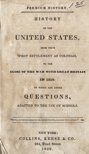 Cover for History of the United States