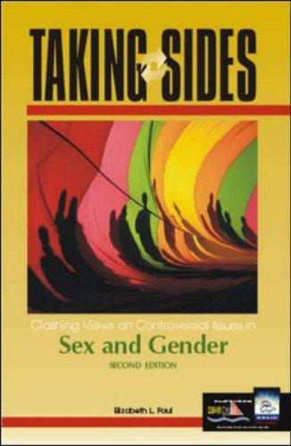 Cover for Taking Sides Clashing Views on Controversial Issues in Sex and Gender (Taking Sides : Clashing Views on Controversial Issues in Sex and Gender)