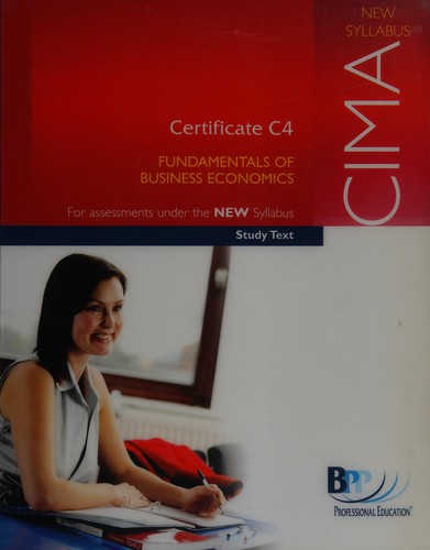 Cover for CIMA certificate, for assessments under the new syllabus