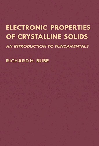 Cover for Electronic properties of crystalline solids