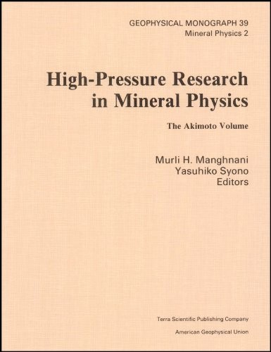 Cover for High pressure research in mineral physics