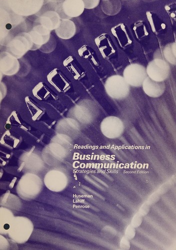 Cover for Readings and applications in business communication