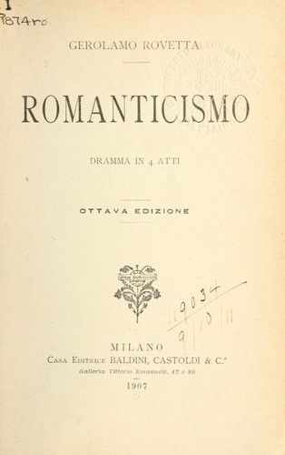 Cover for Romanticismo