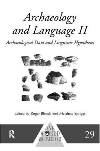 Cover for Archaeology and Language II
