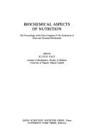 Cover for Biochemical aspects of nutrition