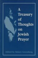 Cover for A Treasury of Thoughts on Jewish Prayer