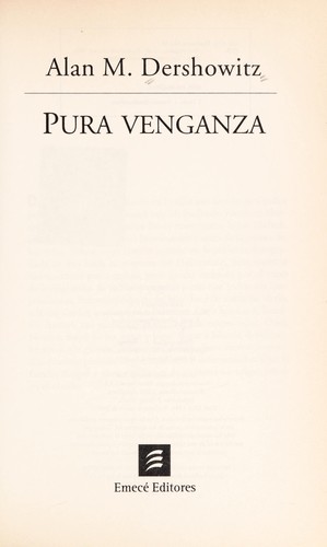 Cover for Pura Venganza