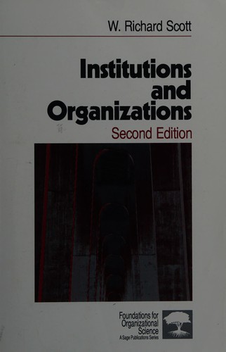 Cover for Institutions and organizations